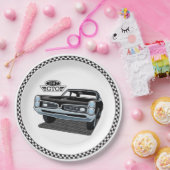 Assiettes En Carton Noir Pontiac GTO 1967 (Fête)