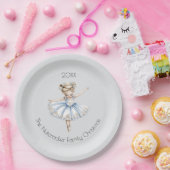 Assiettes En Carton Noisette de Noël Ballerina Aquarelle (Fête)