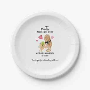 Assiettes En Carton Noix L'Un Sur L'Autre Merci Traitement Mariage
