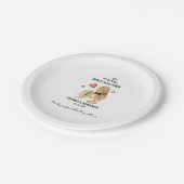 Assiettes En Carton Noix L'Un Sur L'Autre Merci | Traitement Mariage (Angle)