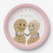 Assiettes En Carton Noix sur l'autre drôle mignon Wedding shower (Devant)