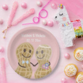 Assiettes En Carton Noix sur l'autre mignonne Fête des mariées Mariage (Fête)