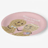 Assiettes En Carton Noix sur l'autre mignonne Fête des mariées Mariage (Angle)