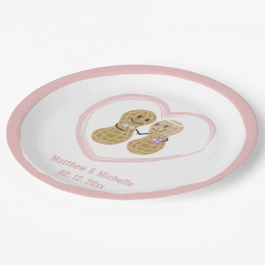 Assiettes En Carton Noix sur l'autre partie Wedding shower amusant (Angle)