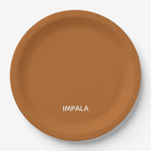 Assiettes En Carton nom de couleur brun Impala