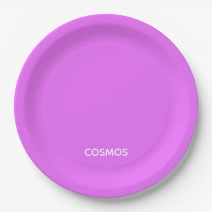 Assiettes En Carton Nom de couleur pourpre cosmos