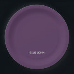 Assiettes En Carton Nom de la couleur violette de Blue John<br><div class="desc">Nom de la couleur violette de Blue John</div>