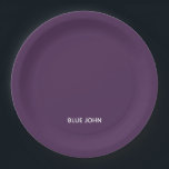 Assiettes En Carton Nom de la couleur violette de Blue John<br><div class="desc">Nom de la couleur violette de Blue John</div>