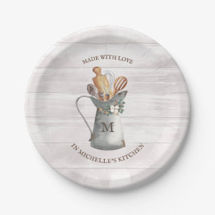 Assiettes En Carton Nom de la ferme rustique