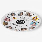 Assiettes En Carton Nom de la photo 30e anniversaire (Angle)