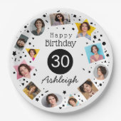 Assiettes En Carton Nom de la photo 30e anniversaire (Devant)