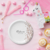 Assiettes En Carton Nom d'écriture élégant Anniversaire (Fête)