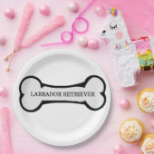 Assiettes En Carton nom du laboratoire sur l'os (Fête)