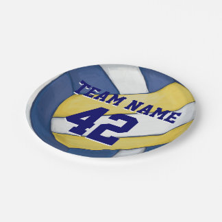 Assiettes En Carton Nom et nombre d'équipe de volleyball