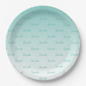 Assiettes En Carton Nom modifiable simple | Modifier n'importe quelle  (Devant)