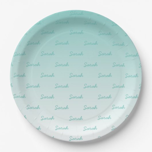 Assiettes En Carton Nom modifiable simple | Modifier n'importe quelle  (Devant)