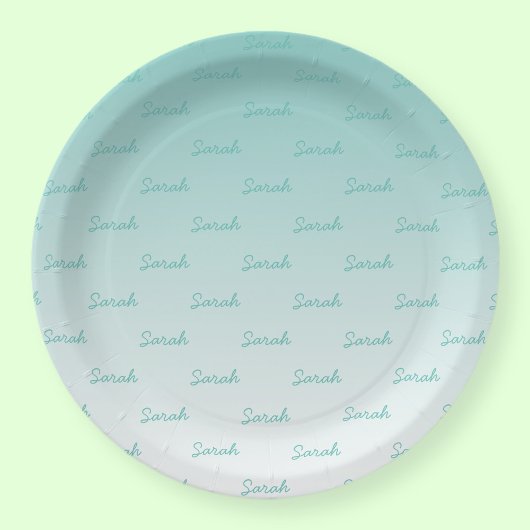 Assiettes En Carton Nom modifiable simple | Modifier n'importe quelle