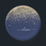 Assiettes En Carton Nom Monogramme Pailleté Paillettes Fillettes Bleu<br><div class="desc">Assiettes de fête Monogramme Pailleté Paillettes Bleu Marine et Or. C'est le cadeau parfait pour un anniversaire sweet 16, un mariage, une douche de mariée, un anniversaire de mariage, une baby shower ou une soirée d'enterrement de vie de jeune fille pour quelqu'un qui aime le luxe et les styles chic....</div>