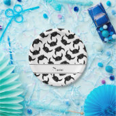 Assiettes En Carton Nom personnalisé blanc viking casquette motif (Fête)