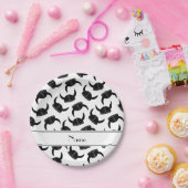 Assiettes En Carton Nom personnalisé blanc viking casquette motif (Fête)