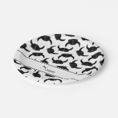 Assiettes En Carton Nom personnalisé blanc viking casquette motif (Angle)