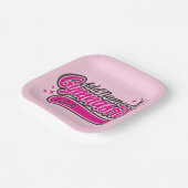 Assiettes En Carton NOM personnalisé Gymnaste Split Leap Gymnastique (Angulaire)