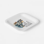 Assiettes En Carton Nom Personnalisé Inspirational Wolf Citation Force (Angulaire)