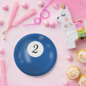 Assiettes En Carton Nombre 2 billiards (Fête)