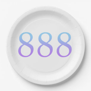 Assiettes En Carton Nombre d'ange 888 - Équilibre