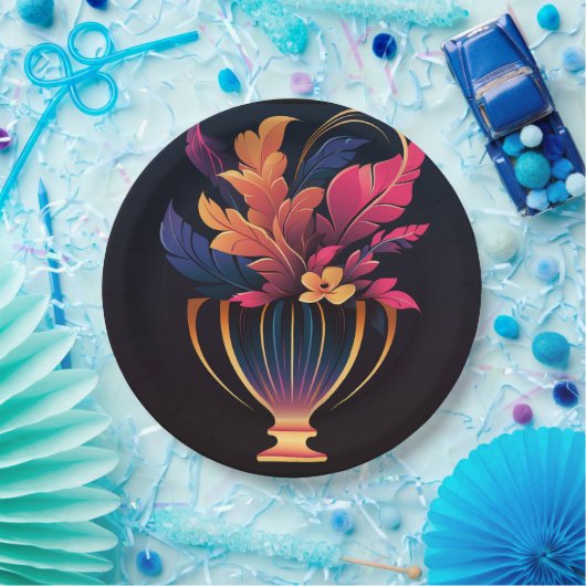 Assiettes En Carton NOMBRE DE VASE N° 2 Plaque papier (Fête)