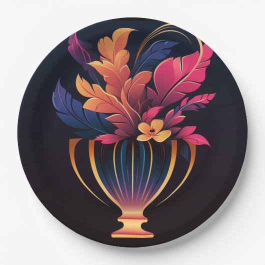 Assiettes En Carton NOMBRE DE VASE N° 2 Plaque papier (Devant)