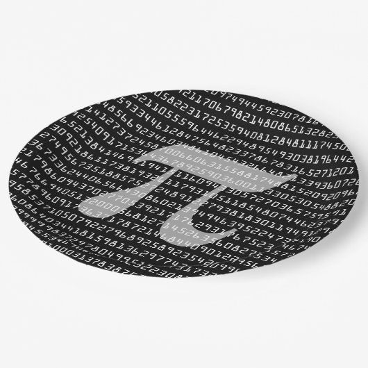 Assiettes En Carton Nombreux chiffres de Pi Mathematical Constante (Angle)