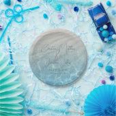 Assiettes En Carton Noms dans le mariage de Sand Beach (Fête)