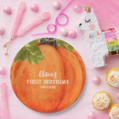 Assiettes En Carton Nos petits citrouilles Citrouilles de premier anni (Fête)