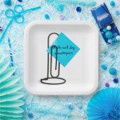 Assiettes En Carton Note Inspirative Sur Clip Papier Géant (Fête)