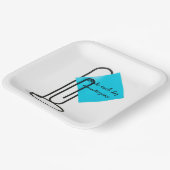 Assiettes En Carton Note Inspirative Sur Clip Papier Géant (Angulaire)