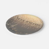 Assiettes En Carton Note musicale Luxury scintillant confetti (Angle)