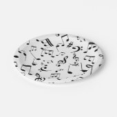 Assiettes En Carton Notes de musique 3 (Angle)