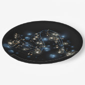 Assiettes En Carton Notes de musique et plaque de papier pour les lumi (Angle)