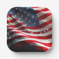 Notes de musique flottant sur un drapeau américain