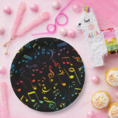 Assiettes En Carton Notes musicales 5 (Fête)