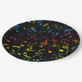 Assiettes En Carton Notes musicales 5 (Angle)