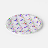 Assiettes En Carton notes musicales arc-en-ciel (Angle)