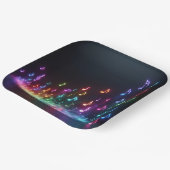 Assiettes En Carton Notes musicales de Danse Neon (Angulaire)