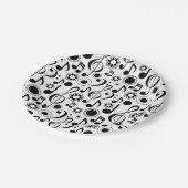 Assiettes En Carton Notes musicales et Clefs (Angle)