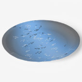 Assiettes En Carton Notes musicales Plaque Papier Lune Bleue (Angle)