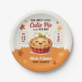 Assiettes En Carton Notre Baby shower d'automne à la petite croûte (Devant)