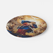 Assiettes En Carton Notre-Dame qui a des noeuds (Angle)