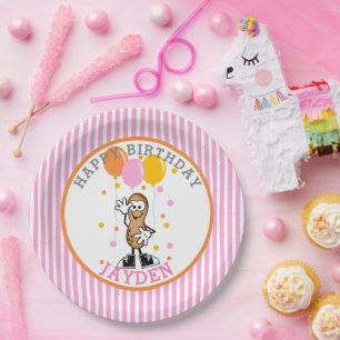 Assiettes En Carton Notre fête d'anniversaire Lil Peanut