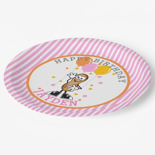Assiettes En Carton Notre fête d'anniversaire Lil Peanut (Angle)